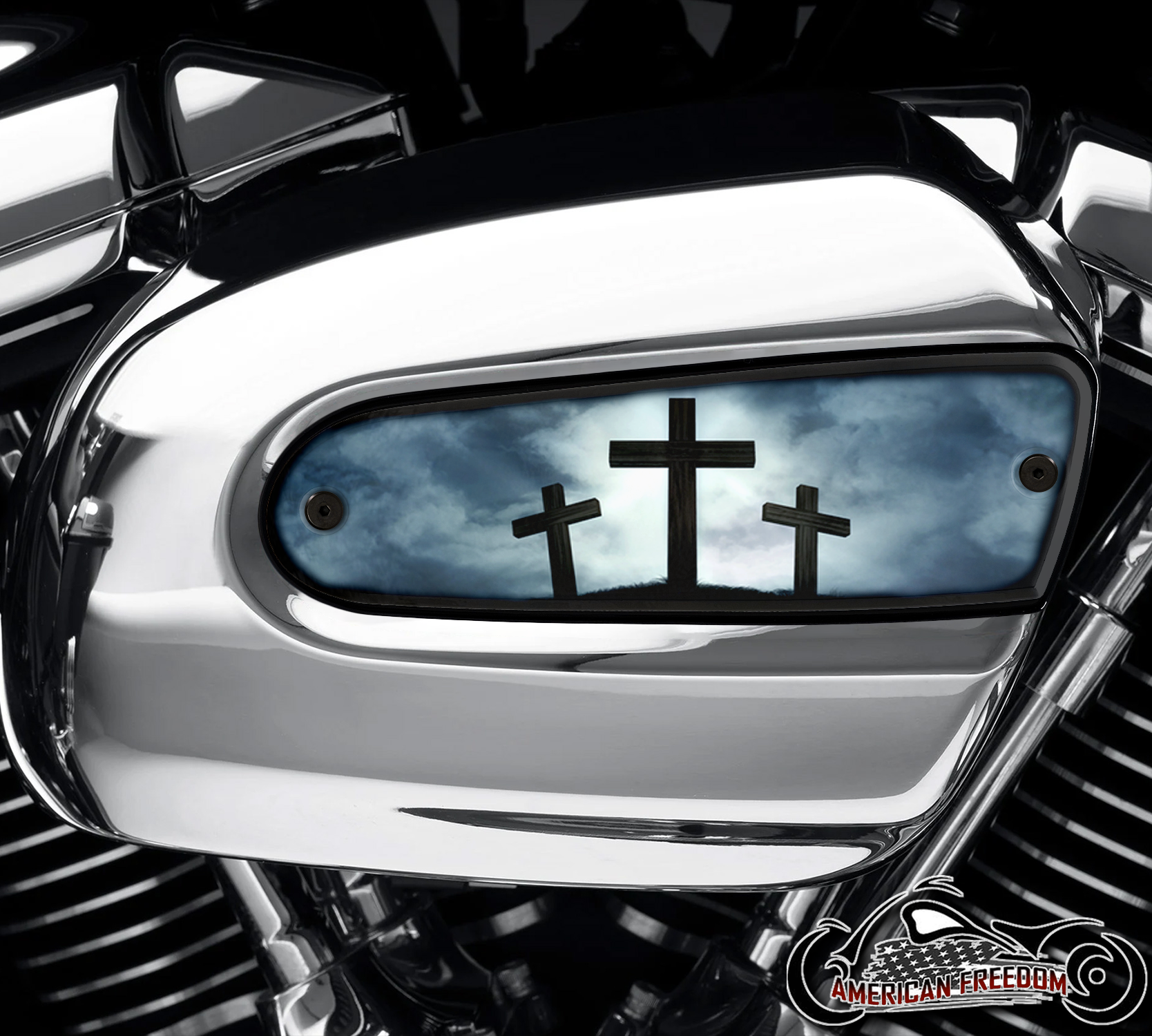 Harley Davidson Wedge Air Cleaner Insert - Dusk Crosses